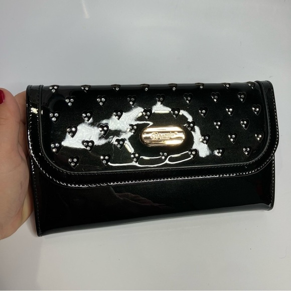 Brangio Italy Stars Art retro multi pocket mini clutch crossbody bag small size - Picture 2 of 11